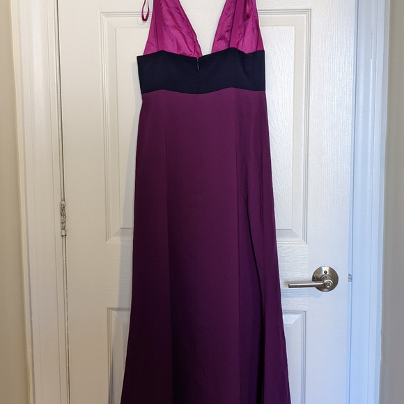 Jill Jill Stuart Deep V-Neck Sleeveless Long Gown (Violet) - Picture 2 of 5